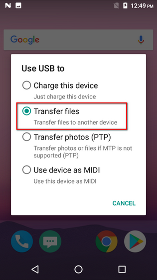 Change serial number android adb